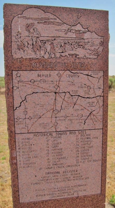 No Man's Land Historical Sites<br>(<i>nearby supplemental marker</i>) image, Touch for more information