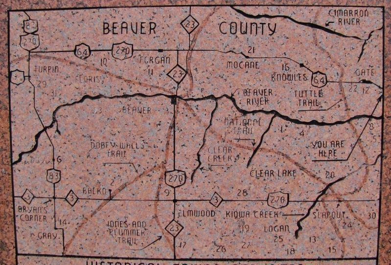 Marker detail: Historical Site Map image. Click for full size.