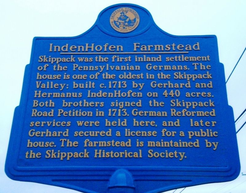 IndenHofen Farmstead Marker image. Click for full size.