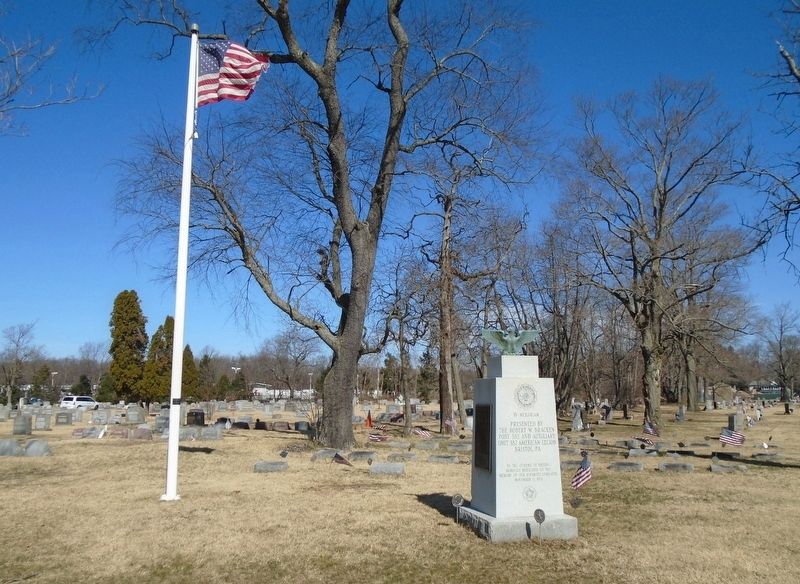 War Memorial in Bristol Cemetery. Click for full size. War Memorial in Bristol Cemetery image. Click for full size.