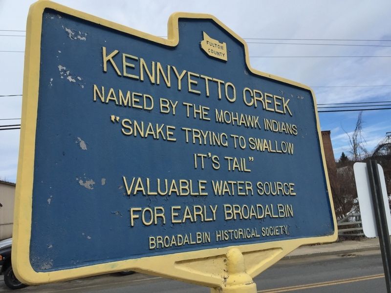 Kennyetto Creek Marker. Click for full size. Kennyetto Creek Marker image. Click for full size.