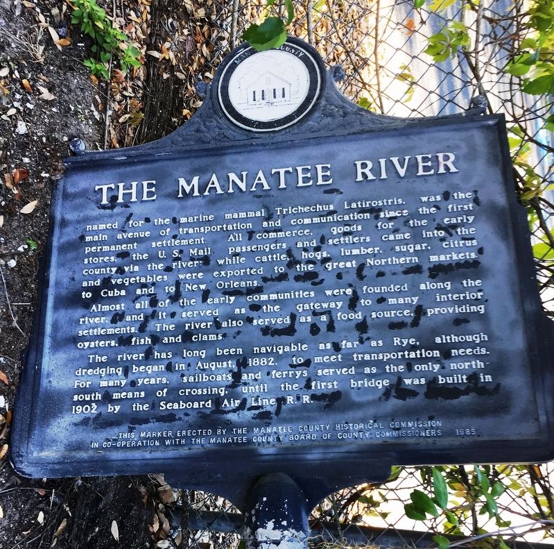 The Manatee River Marker image. Click for full size.