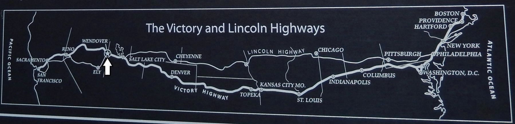 Marker detail: Victory Highway map image. Click for full size.