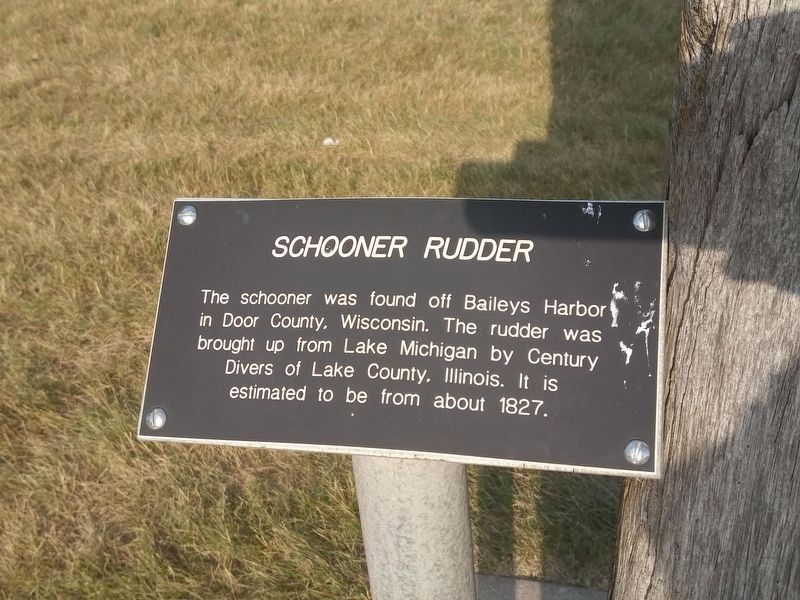 Schooner Rudder Marker image. Click for full size.