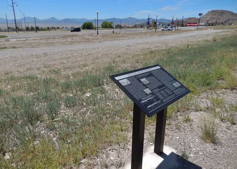 Historic Wendover Field Marker (<i>wide view; Wendover Boulevard in background</i>) image. Click for full size.
