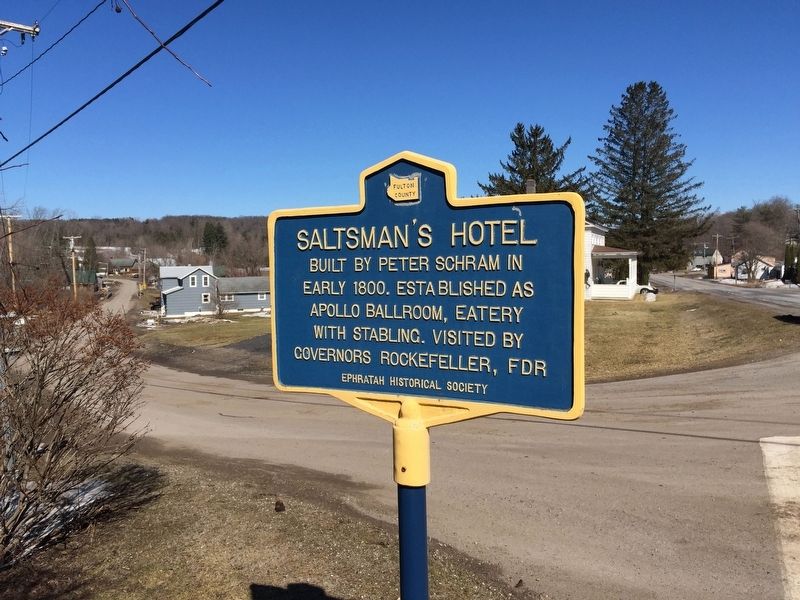 Saltsman's Hotel Marker image. Click for full size.