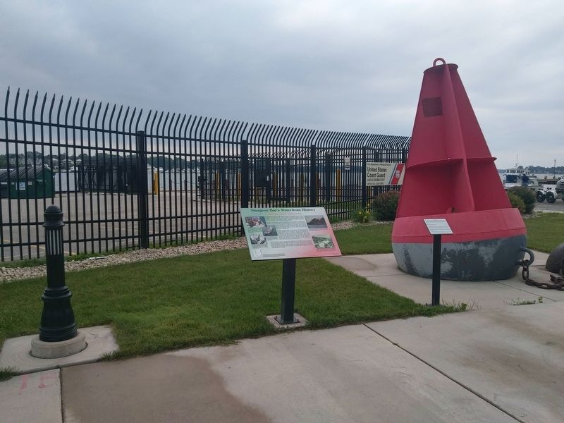 Sturgeon Bay's Waterfront History Marker. Click for full size. Sturgeon Bay's Waterfront History Marker image. Click for full size.