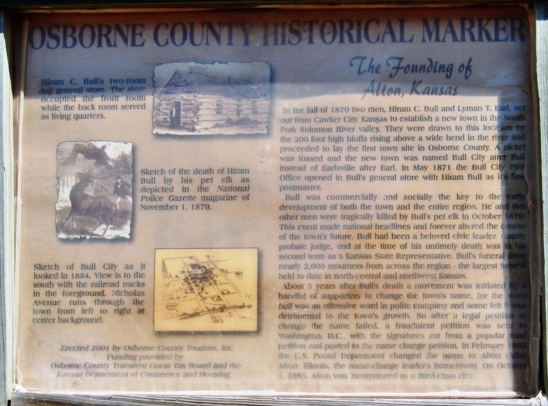 The Founding of Alton, Kansas Marker image. Click for full size.