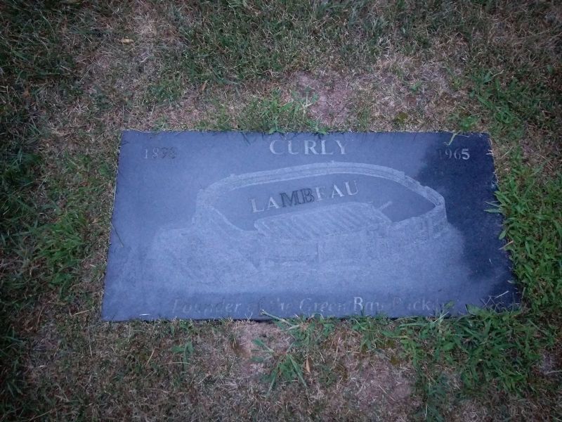 Curly Lambeau's Gravesite image. Click for full size.