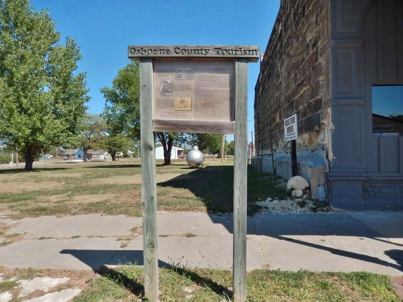 The Founding of Alton, Kansas Marker (<i>tall view</i>) image. Click for full size.