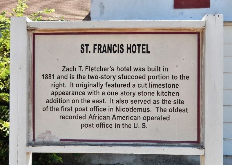 St. Francis Hotel Marker. Click for full size. St. Francis Hotel Marker image. Click for full size.