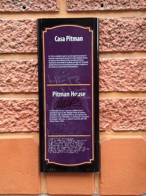 Pitman House Marker image. Click for full size.