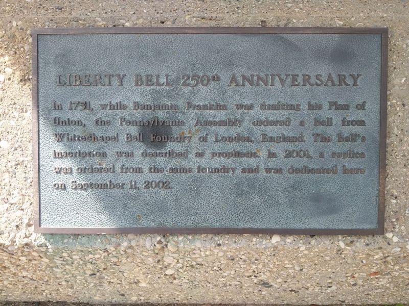 Liberty Bell Replica Marker Side One image. Click for full size.