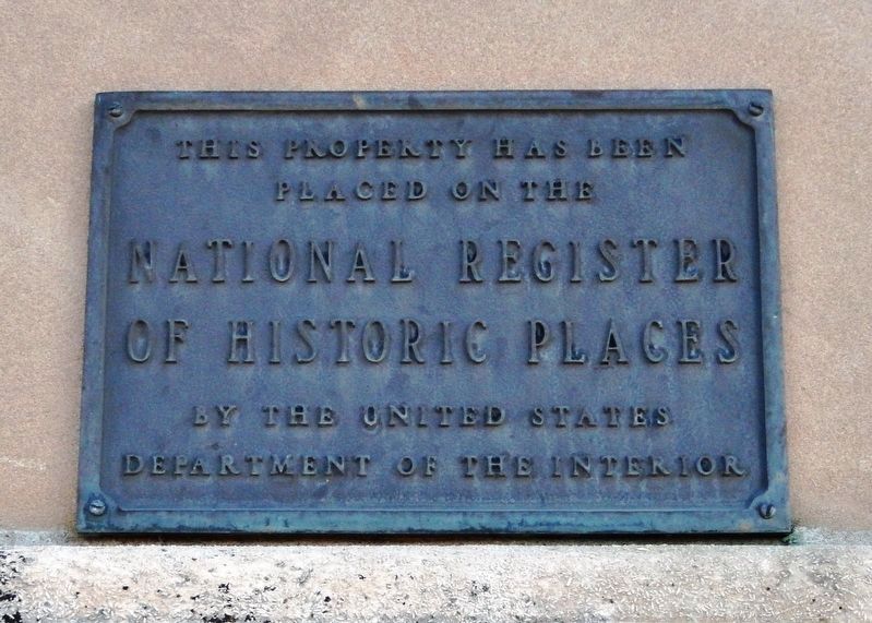 Mitchell County Courthouse<br>National Register of Historic Places Plaque image. Click for full size.