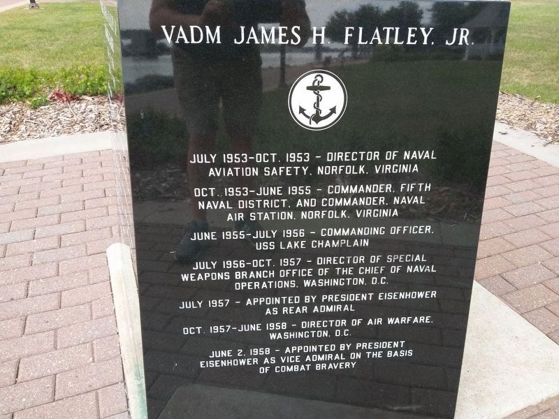 Vice Admiral James H. Flatley Jr. Marker Side Five image. Click for full size.
