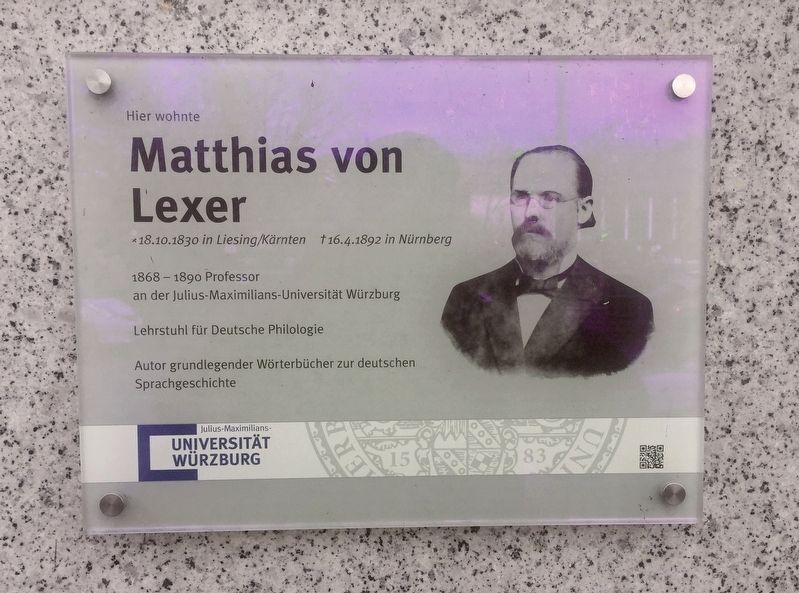 Matthias von Lexer Marker image. Click for full size.