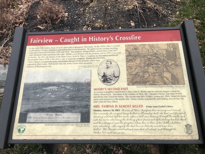 Fairview – Caught in History's Crossfire Marker image. Click for full size.
