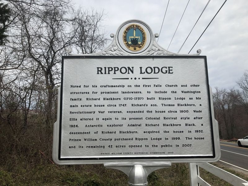 Rippon Lodge Marker image. Click for full size.