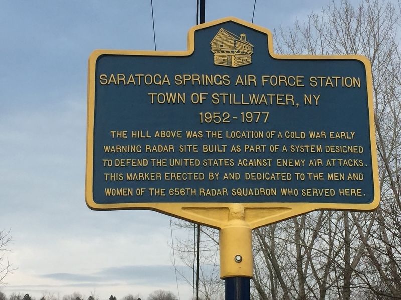 Saratoga Springs Air Force Station Marker image. Click for full size.