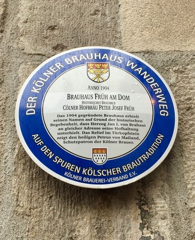 Brauhaus Frh am Dom / The 'At the foot of the Cathedral' Brew Pub Marker image. Click for full size.