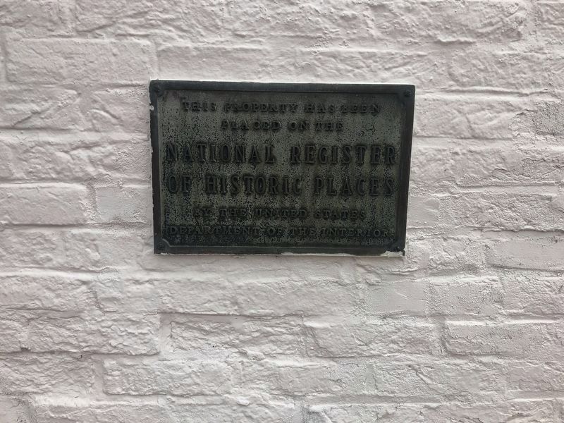 National Register of Historic Places plaque on the 1785 House image. Click for full size.