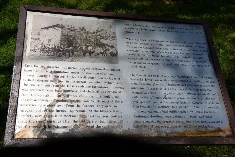 Fitchburg Furnace Marker image. Click for full size.