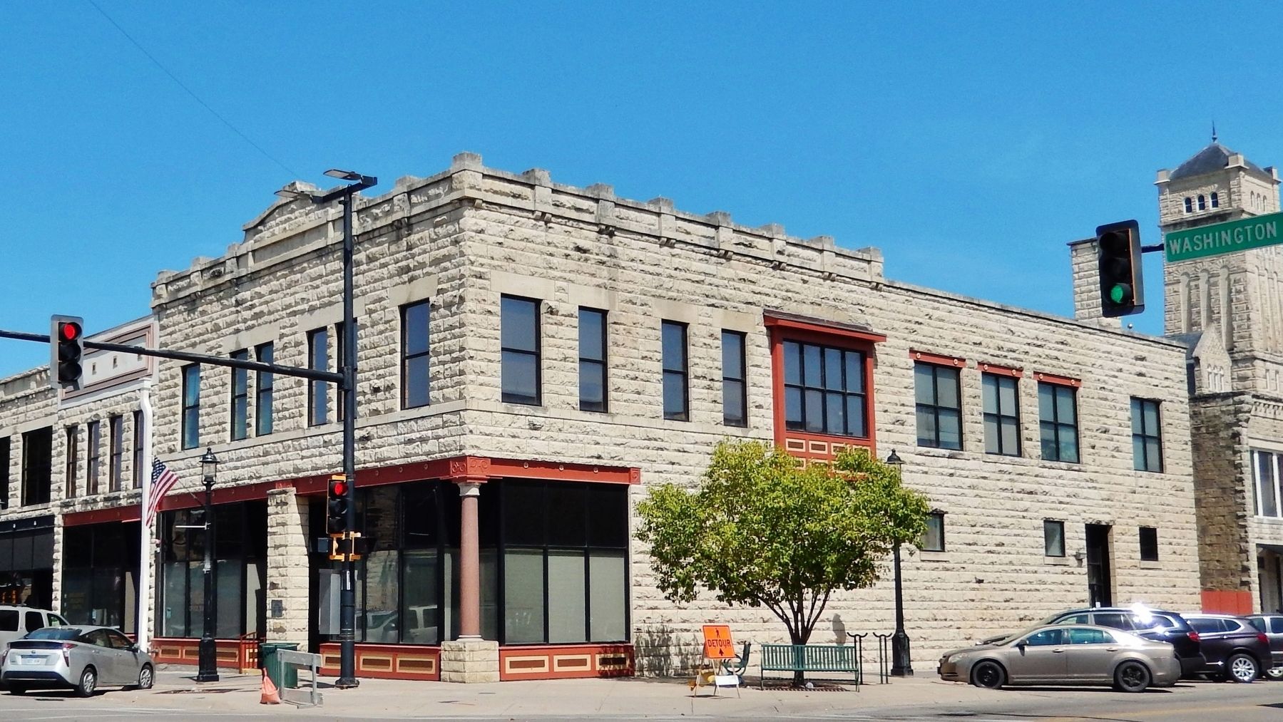 Pennell Building (<i>view from near marker</i>). Click for full size. Pennell Building (<i>view from near marker</i>) image. Click for full size.