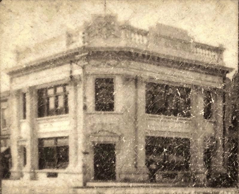 Marker detail: First National Bank. Click for full size. Marker detail: First National Bank image. Click for full size.