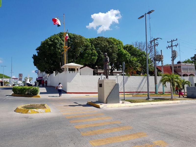 Vice Admiral Othón Pompeyo Blanco Núñez de Cáceres Marker. Click for full size. Vice Admiral Othón Pompeyo Blanco Núñez de Cáceres Marker image. Click for full size.
