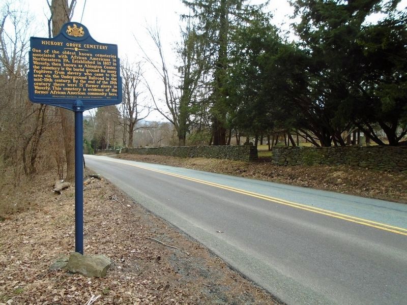 Hickory Grove Cemetery Marker. Click for full size. Hickory Grove Cemetery Marker image. Click for full size.