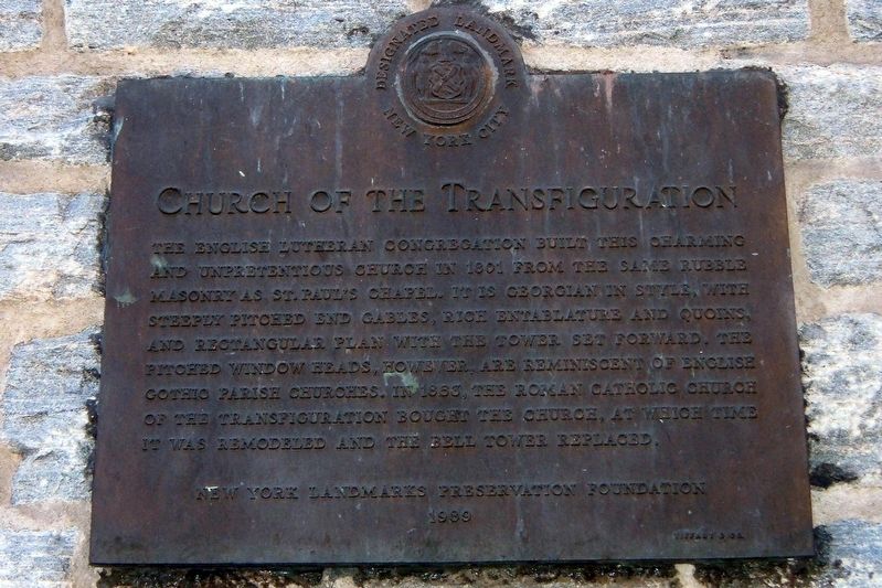 Church of the Transfiguration Marker image. Click for full size.