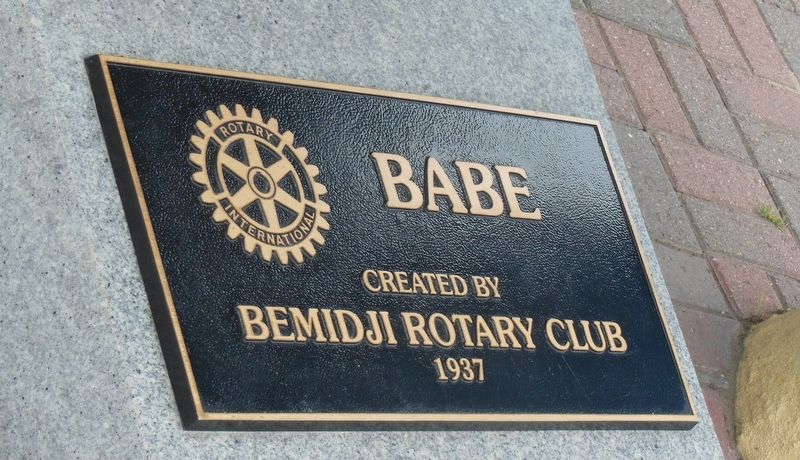 Babe Rotary Club Plaque image. Click for full size.