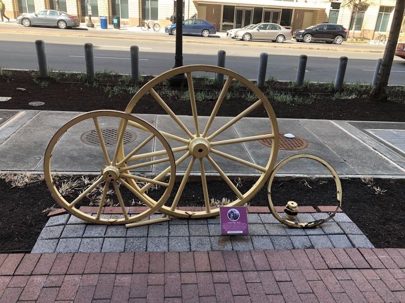 Covered Wagon Wheels Marker image. Click for full size.