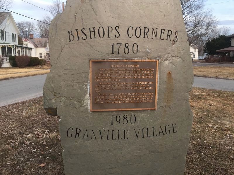 Bishops Corners Marker image. Click for full size.