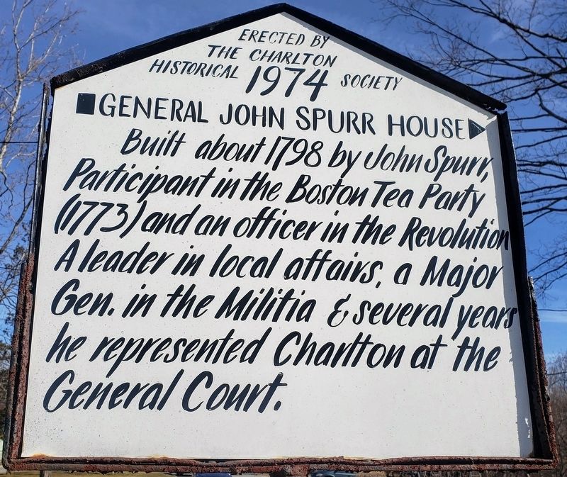 General John Spurr House Marker image. Click for full size.