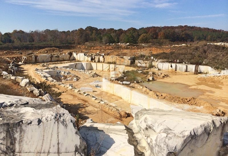 Sylacauga Marble quarry image. Click for full size.