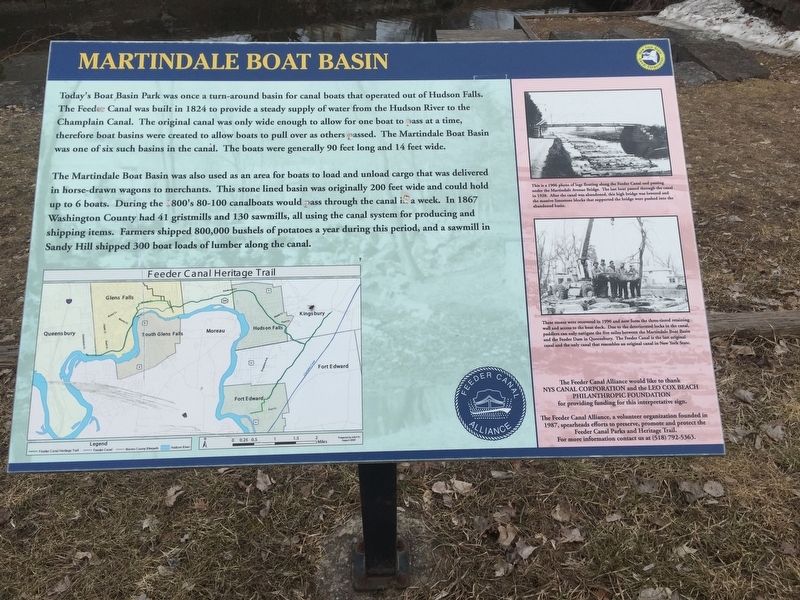 Martindale Boat Basin Marker image. Click for full size.
