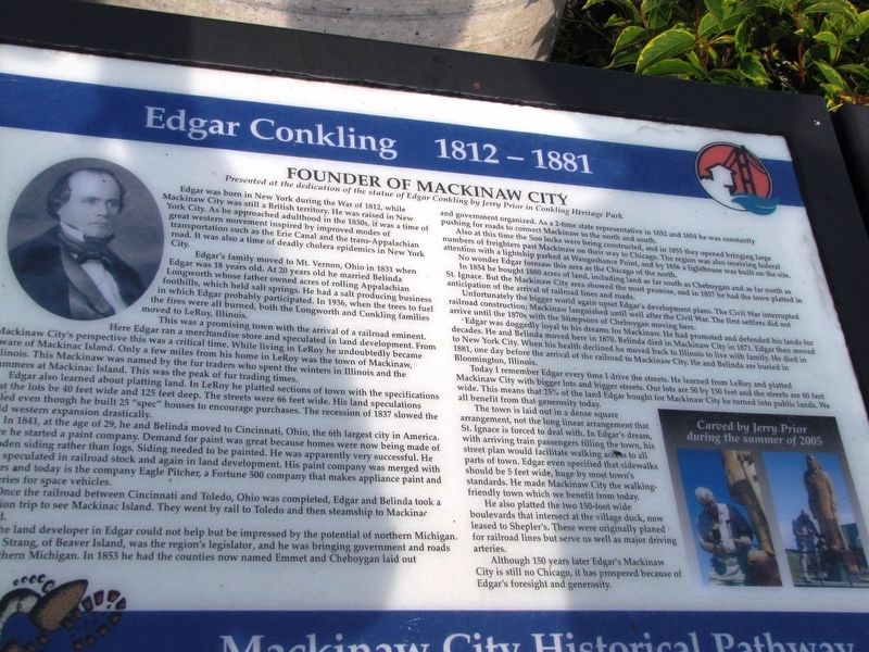 Edgar Conkling 1812-1881 Marker image. Click for full size.