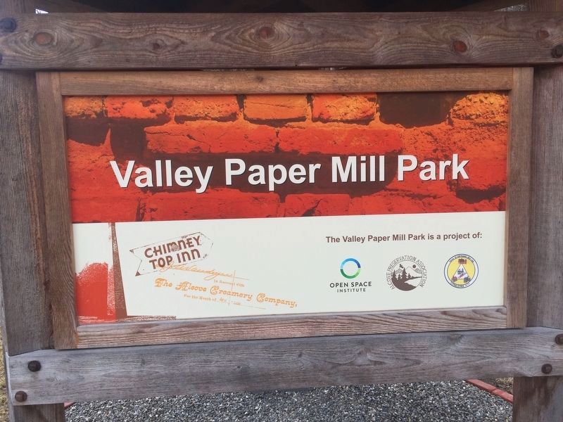 Valley Paper Mill Park Marker image. Click for full size.