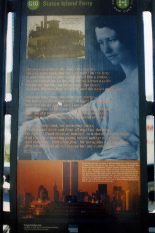 Staten Island Ferry Marker image. Click for full size.