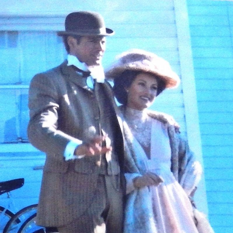 Marker detail: Christopher Reeve and Jane Seymour on location between takes. Click for full size. Marker detail: Christopher Reeve and Jane Seymour on location between takes image. Click for full size.