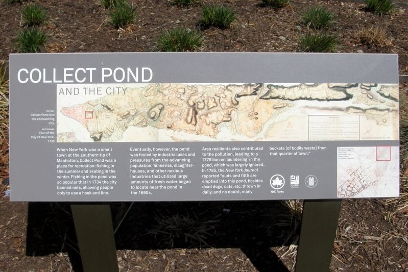 Collect Pond and the City Marker image. Click for full size.
