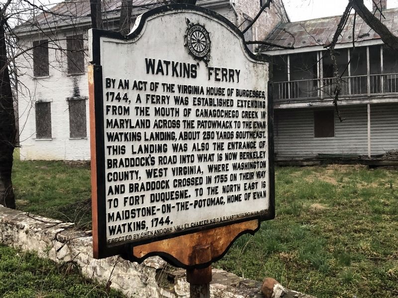 Watkins' Ferry Marker image. Click for full size.