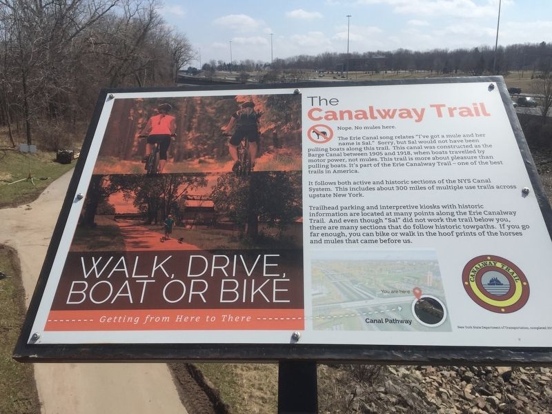 The Canalway Trail Marker image. Click for full size.