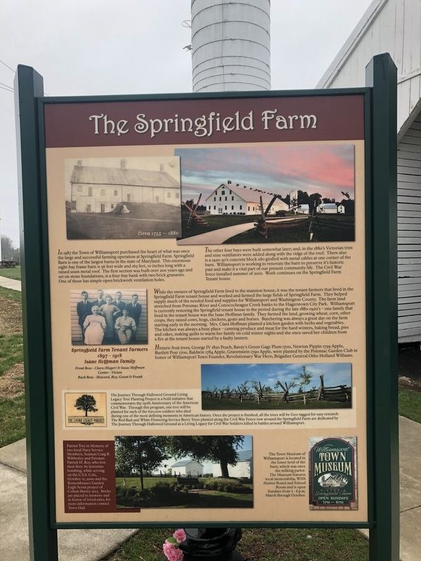 The Springfield Farm Marker image. Click for full size.