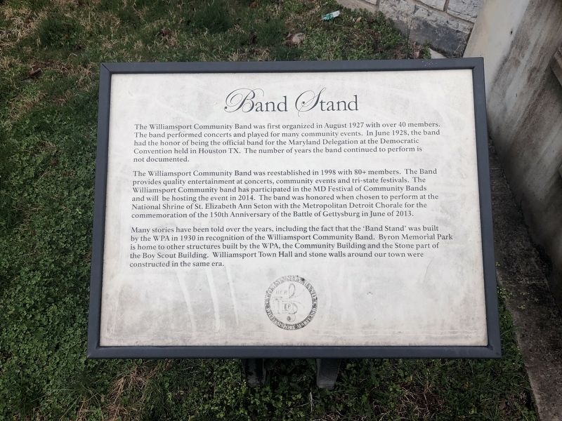 Band Stand Marker. Click for full size. Band Stand Marker image. Click for full size.