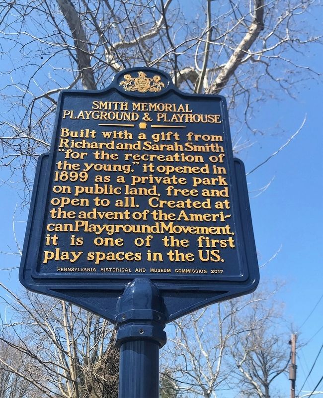 Smith Memorial Playground & Playhouse Marker image. Click for full size.
