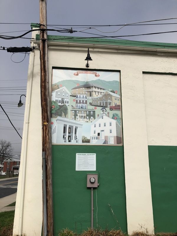 Historic Buildings—Past and Present Marker. Click for full size. Historic Buildings—Past and Present Marker image. Click for full size.