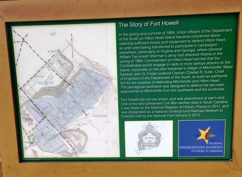 The Story of Fort Howell Marker image. Click for full size.