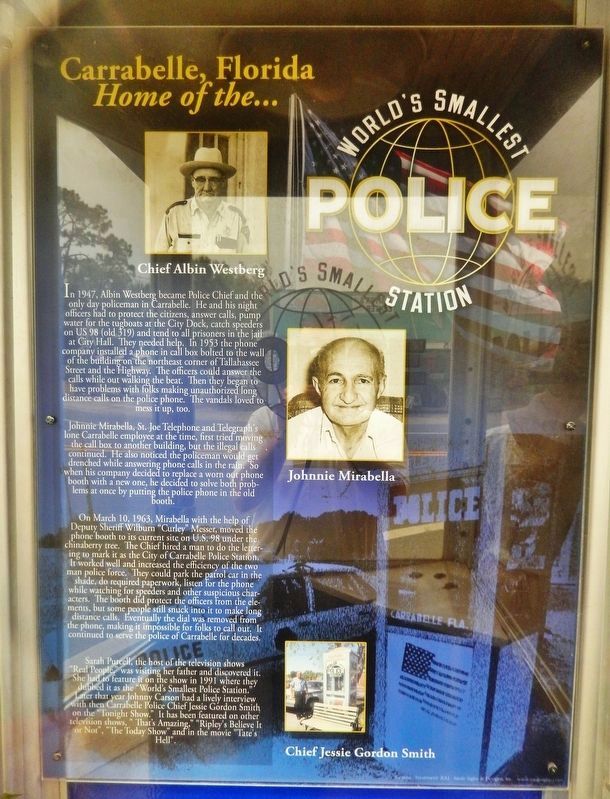 World's Smallest Police Station Marker image. Click for full size.
